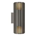 Nordlux Aludra Wandlamp Aluminium Antraciet Up & Down | Geschikt voor 2x E27