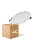 Voordeelpak 4x Ledvance LED Downlight Value DN181 17W 1400lm 110D - 840 Koel Wit | 192mm 